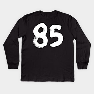 Number 85 Kids Long Sleeve T-Shirt